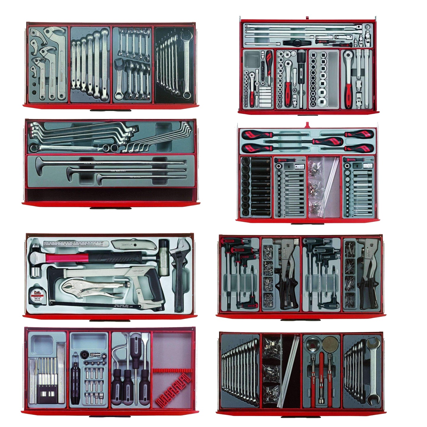 Teng Tools Kit d'outils à main mixtes Mega Master 1001 pièces - TCMM1001N