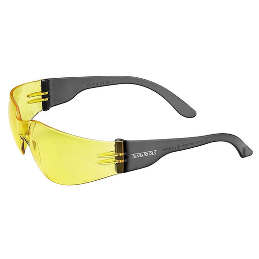 Teng Tools Anti Fog, Scratch Resistant Safety Glasses With Yellow Lenses & Side Protection - SG960Y