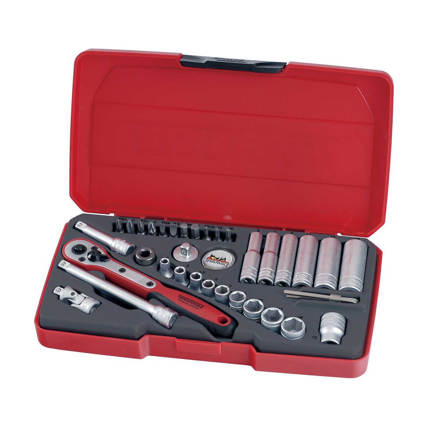 Teng Tools 96 Piece Mixed Drive Socket Set - T1221