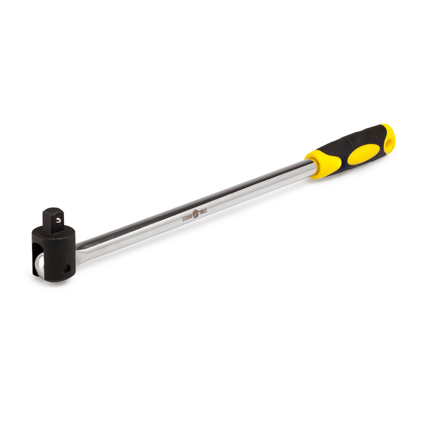 Segomo Tools 1/2 Inch Drive 17 Inch Chrome Vanadium Breaker Bar with 230 Degree Pivoting Chrome Molybdenum Head - S1201