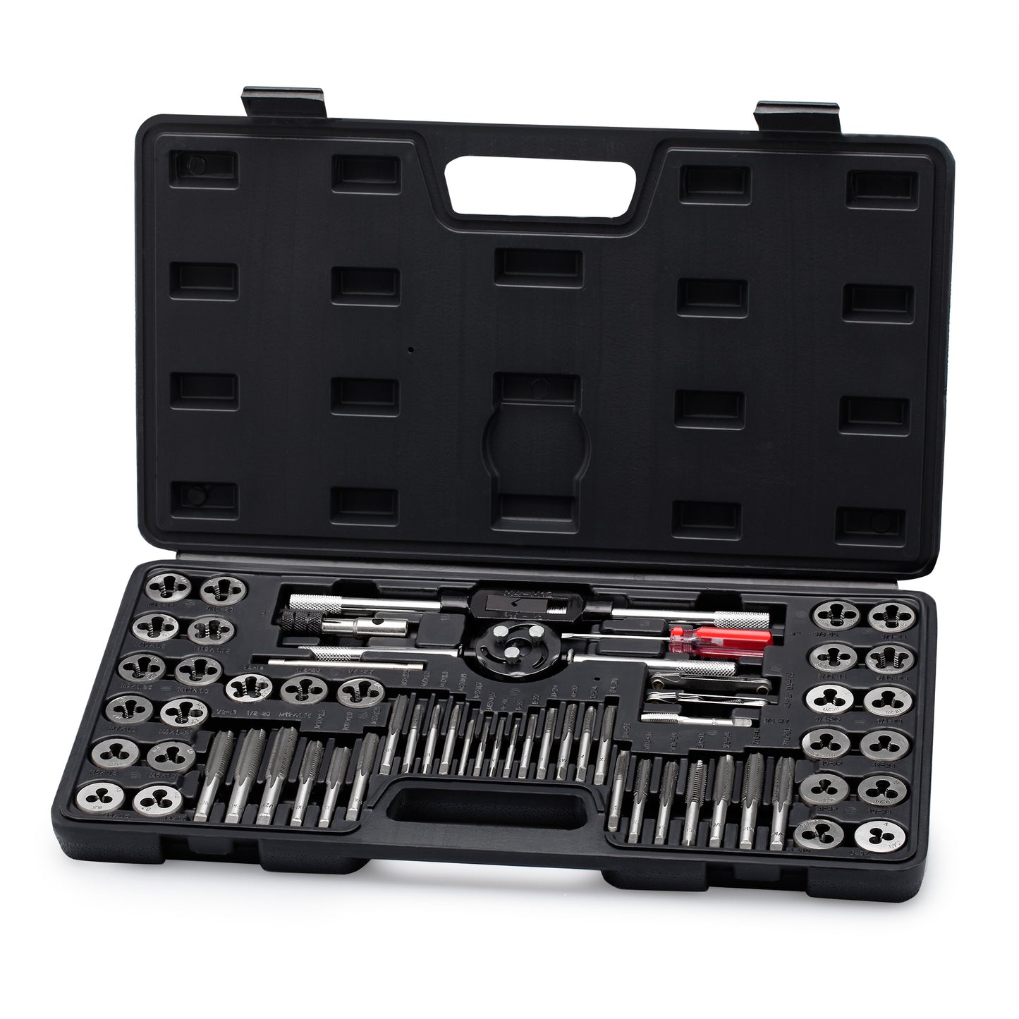 Segomo Tools Metric & SAE Tap And Die Threading Tool Sets With Storage Case