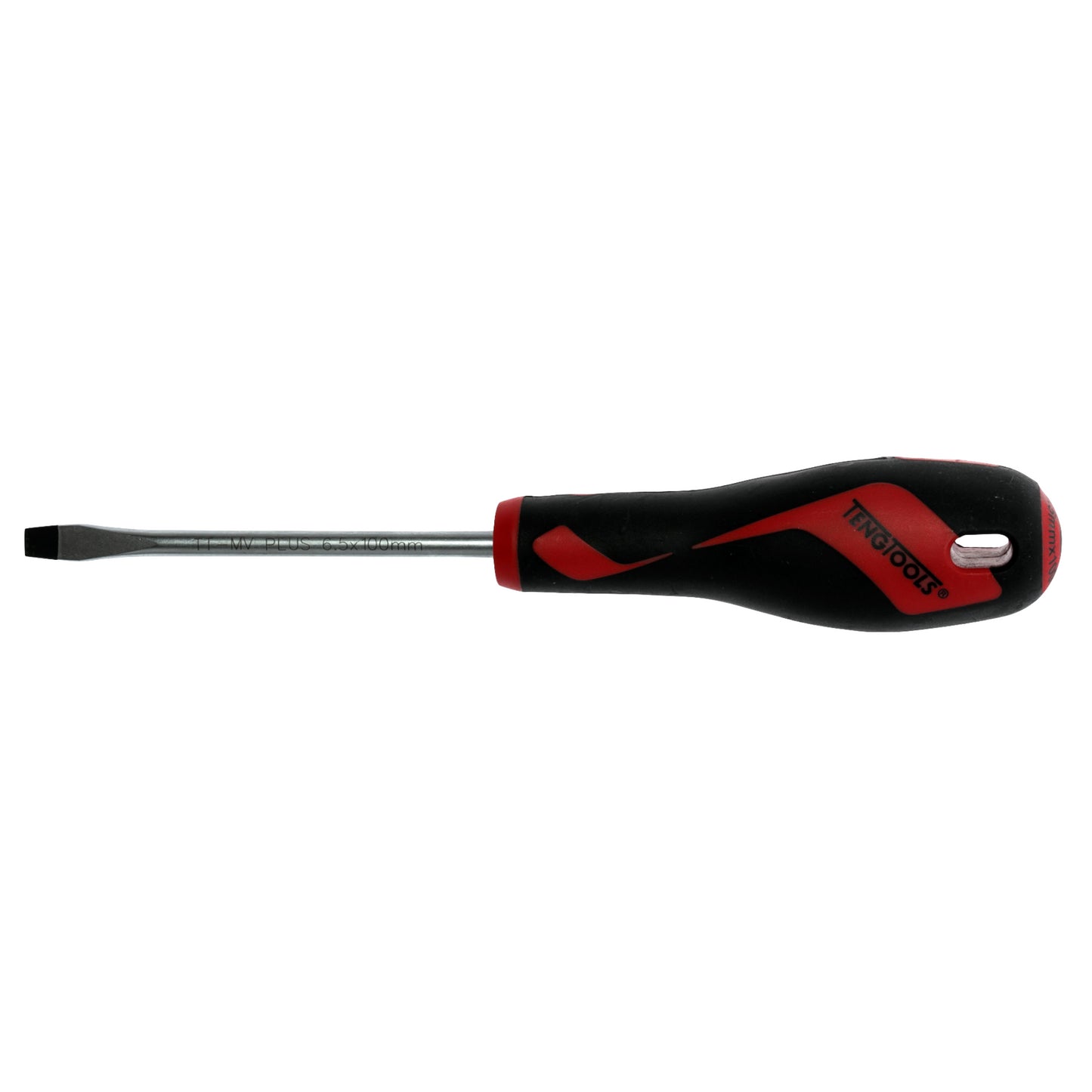 Teng Tools 6.5mm / 1/4 Inch x 100mm / 3.9 Inch Long Flat Type Slotted Head Screwdriver - MD928N1