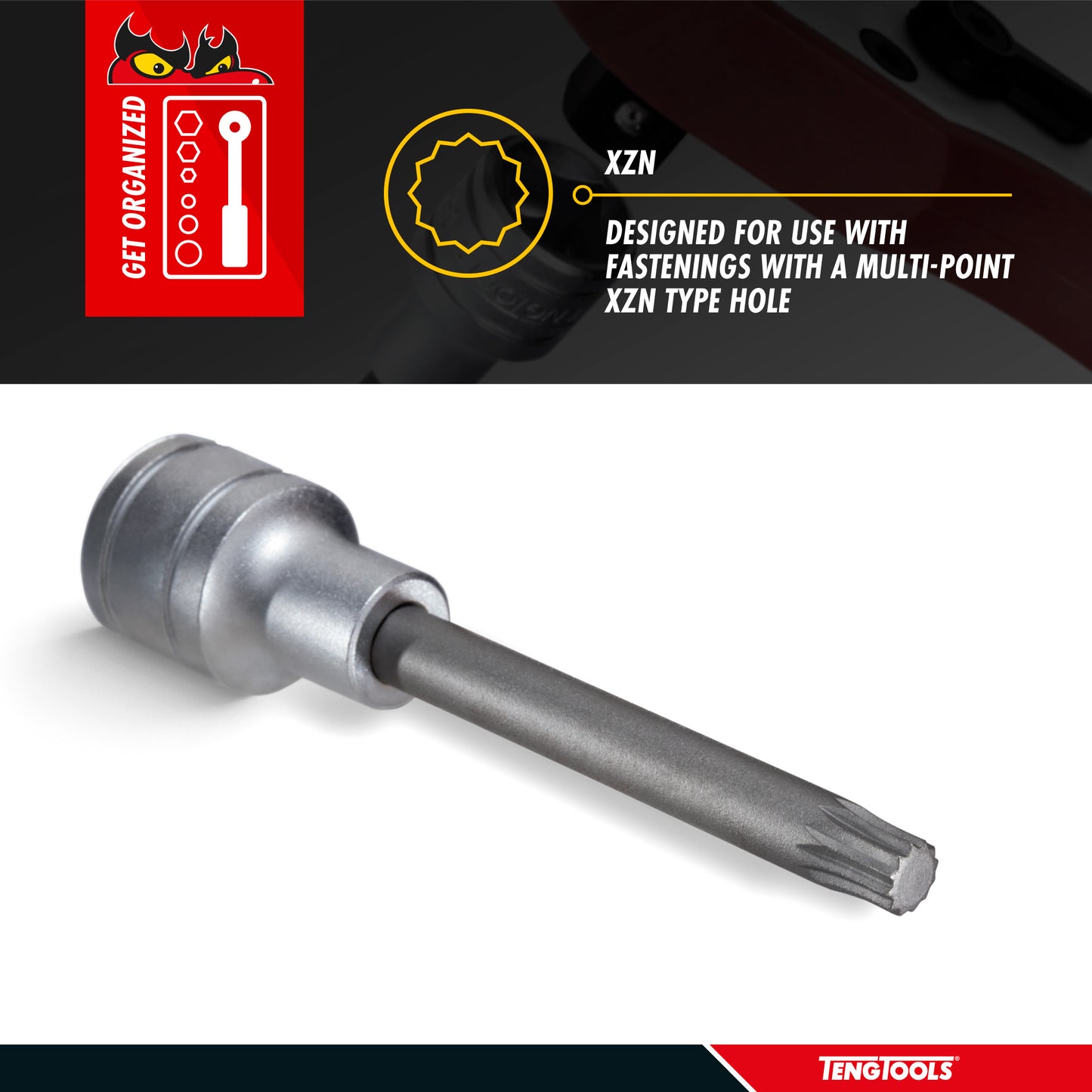 Teng Tools XZN Triple Square Spline 1/2 Inch Drive Chrome Vanadium Sockets