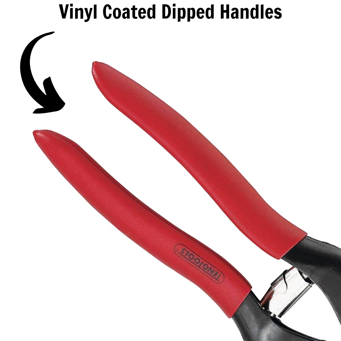 Teng Tools 7 Inch Vinyl Grip Wire Cutters (Ideal For, Steel, Aluminum & Copper Cable) - 498-7N