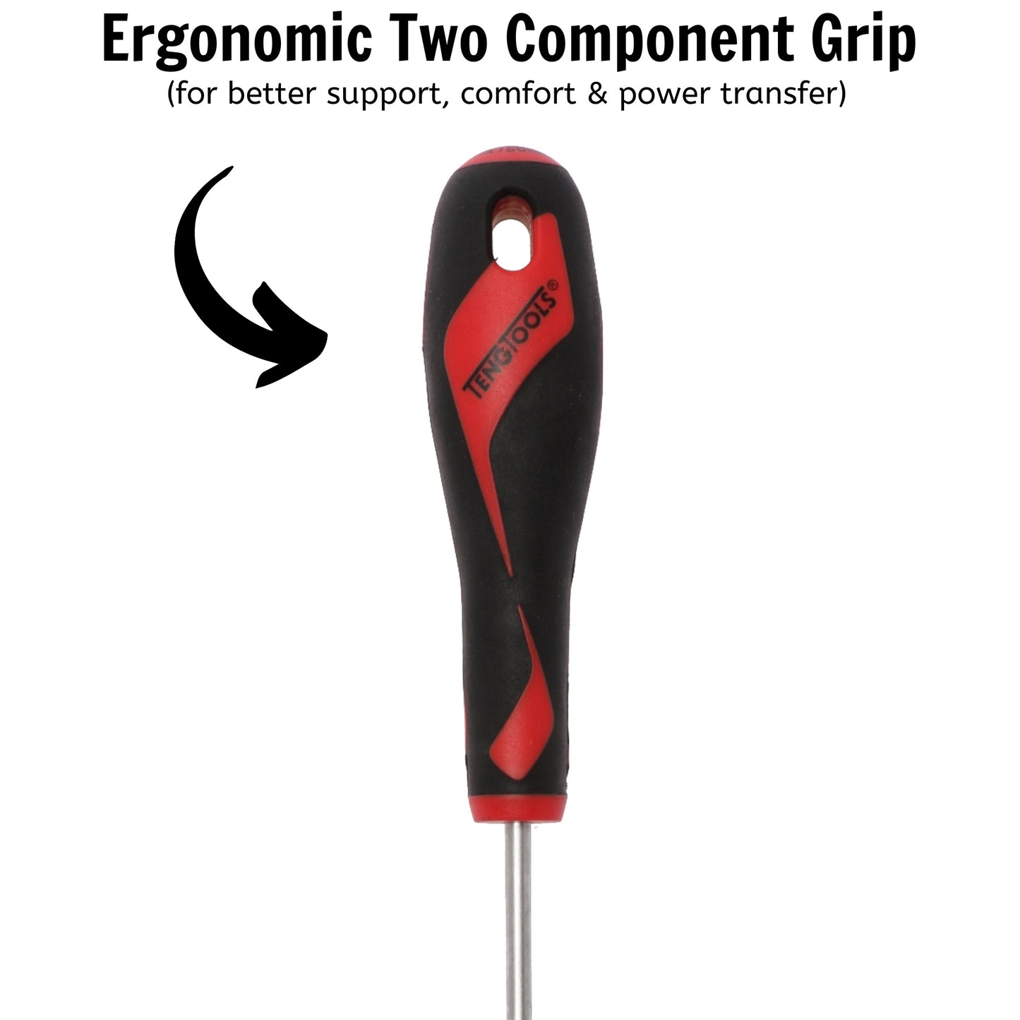 Teng Tools PH1 x 5.9 Inch/150mm Head Phillips Screwdriver + Ergonomic, Comfortable Handle - MD947N2