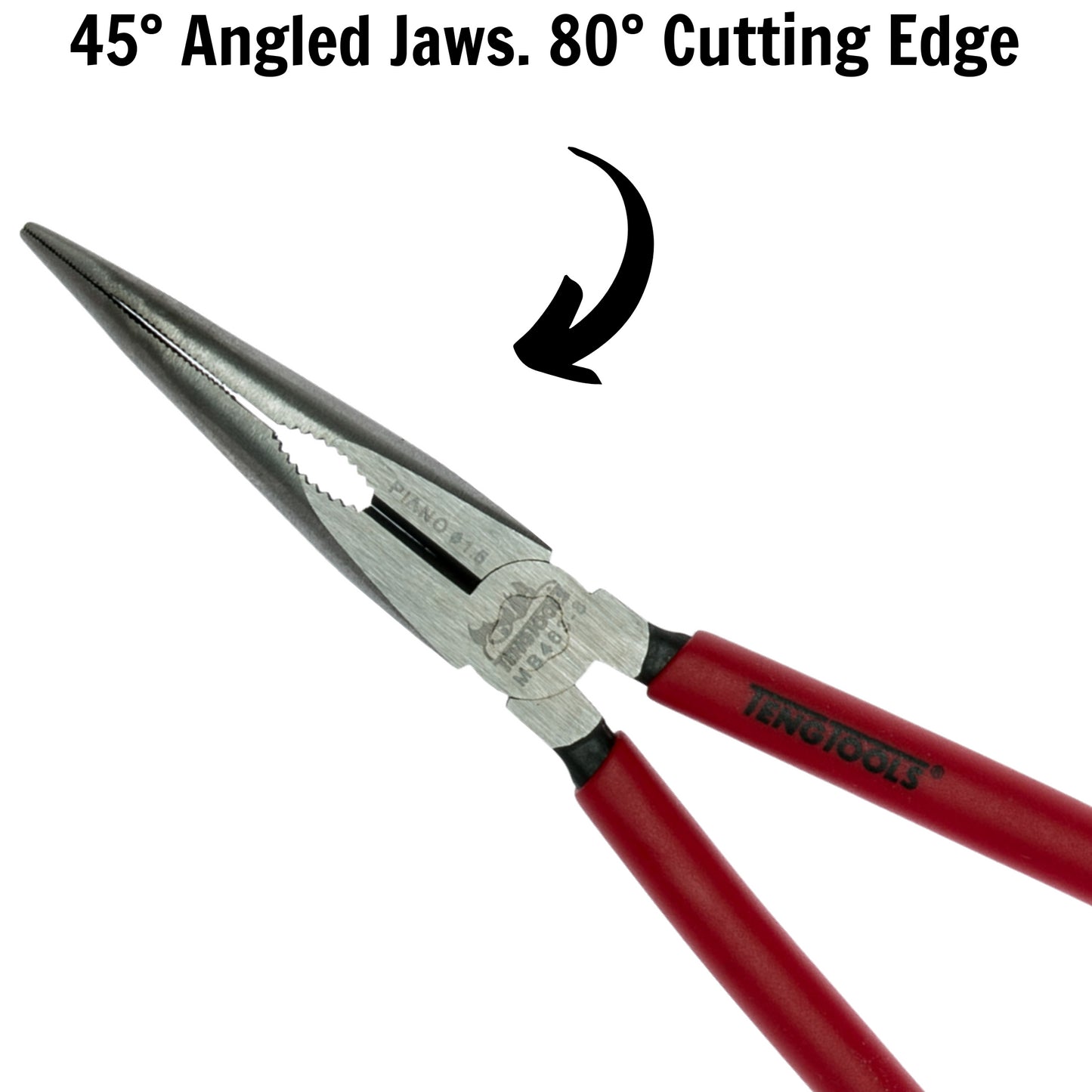 Teng Tools Long Nose Bent Pliers