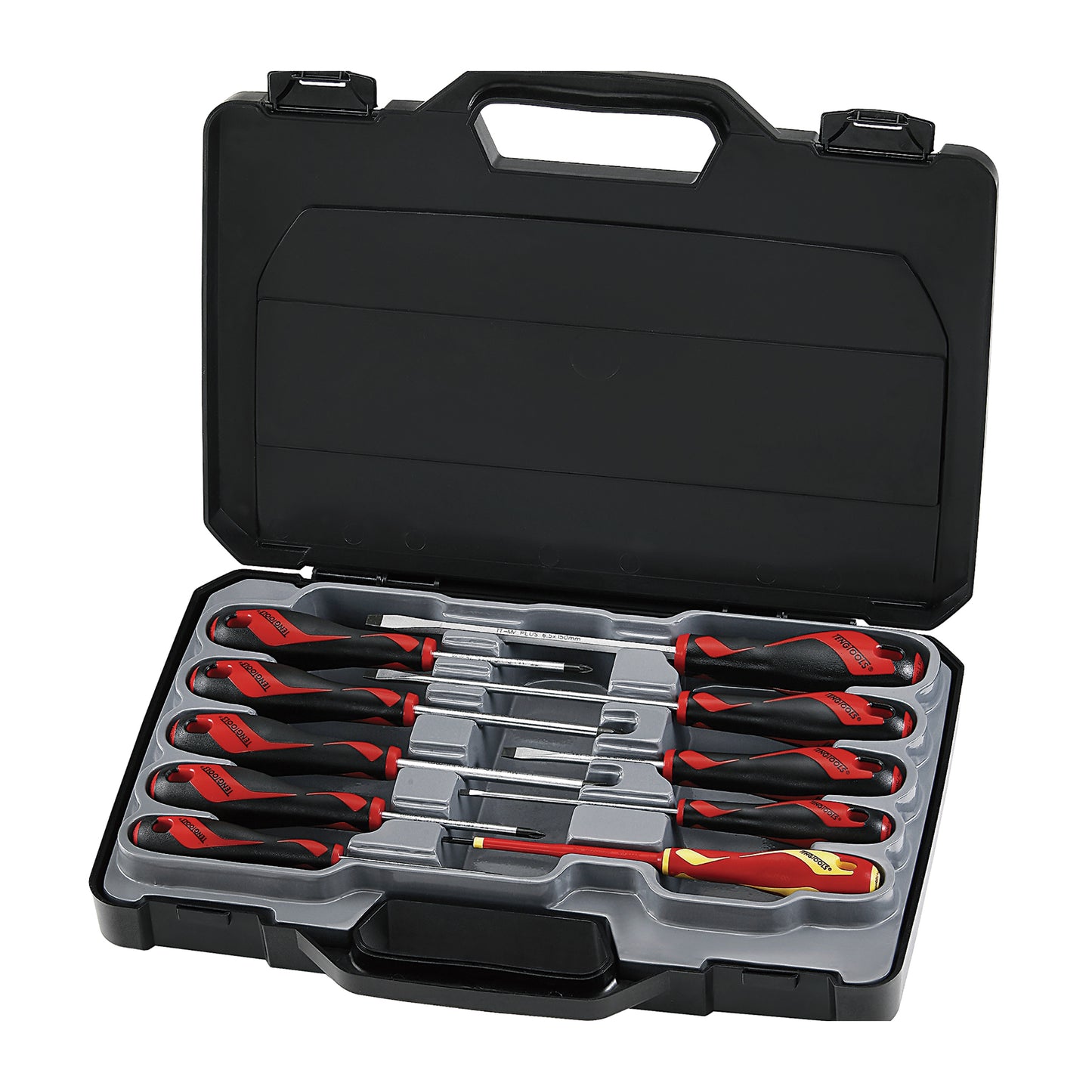 Teng Tools 10 Piece Screwdriver Set (Flat, PH, PZ, 1,000 Volt) - MD910N