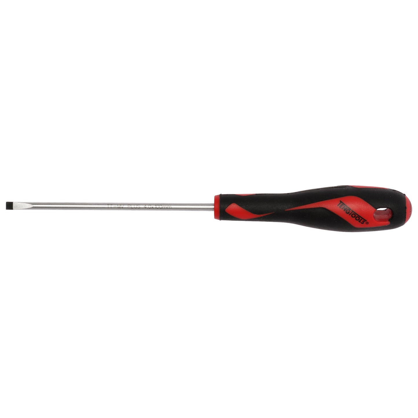 Teng Tools 4mm / 5/32 Inch x 100mm / 3.9 Inch Long Flat Type Slotted Head Screwdriver - MD917N