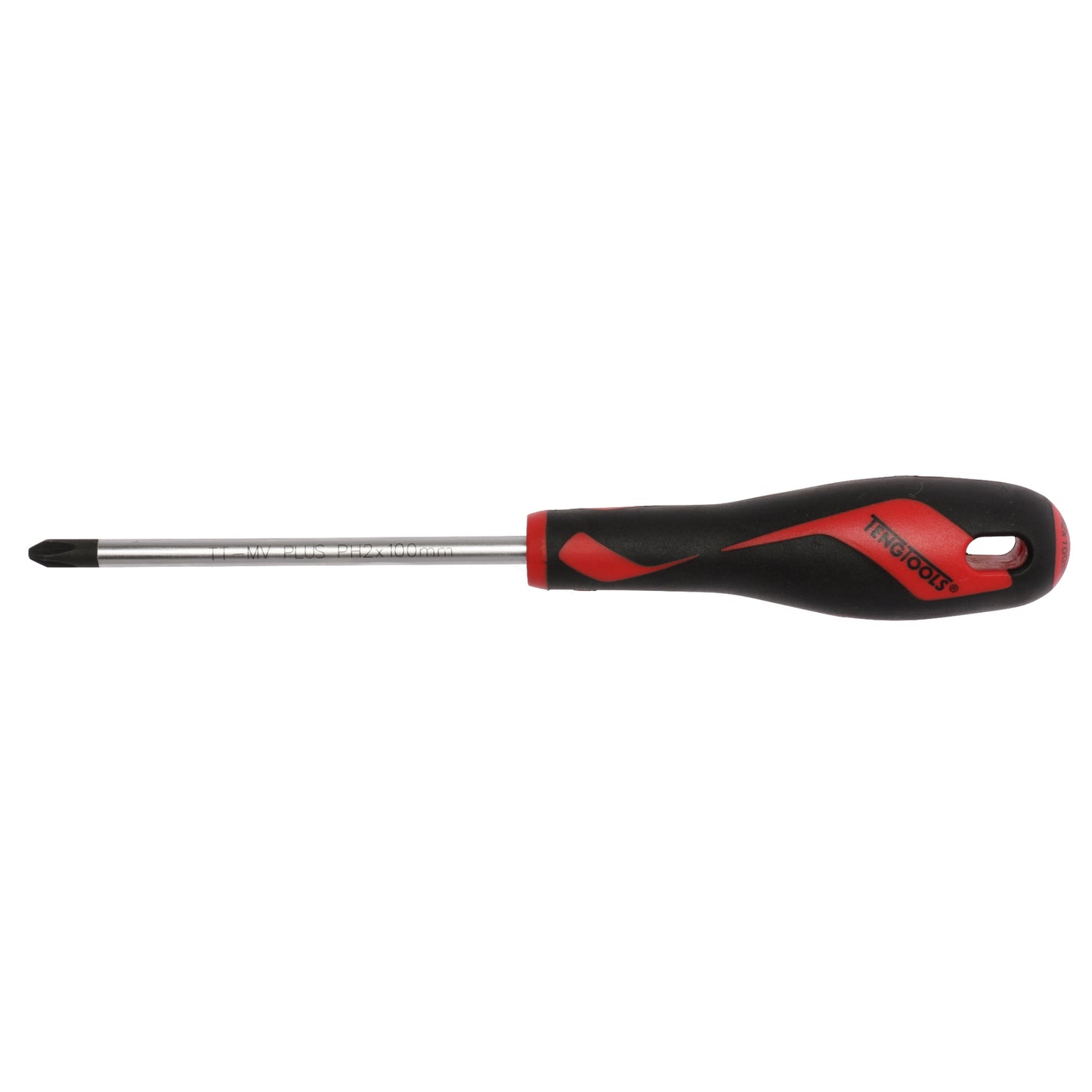 Teng Tools PH2 x Tournevis Phillips à tête 3,9 pouces/100 mm + Poignée ergonomique et confortable - MD948N4 