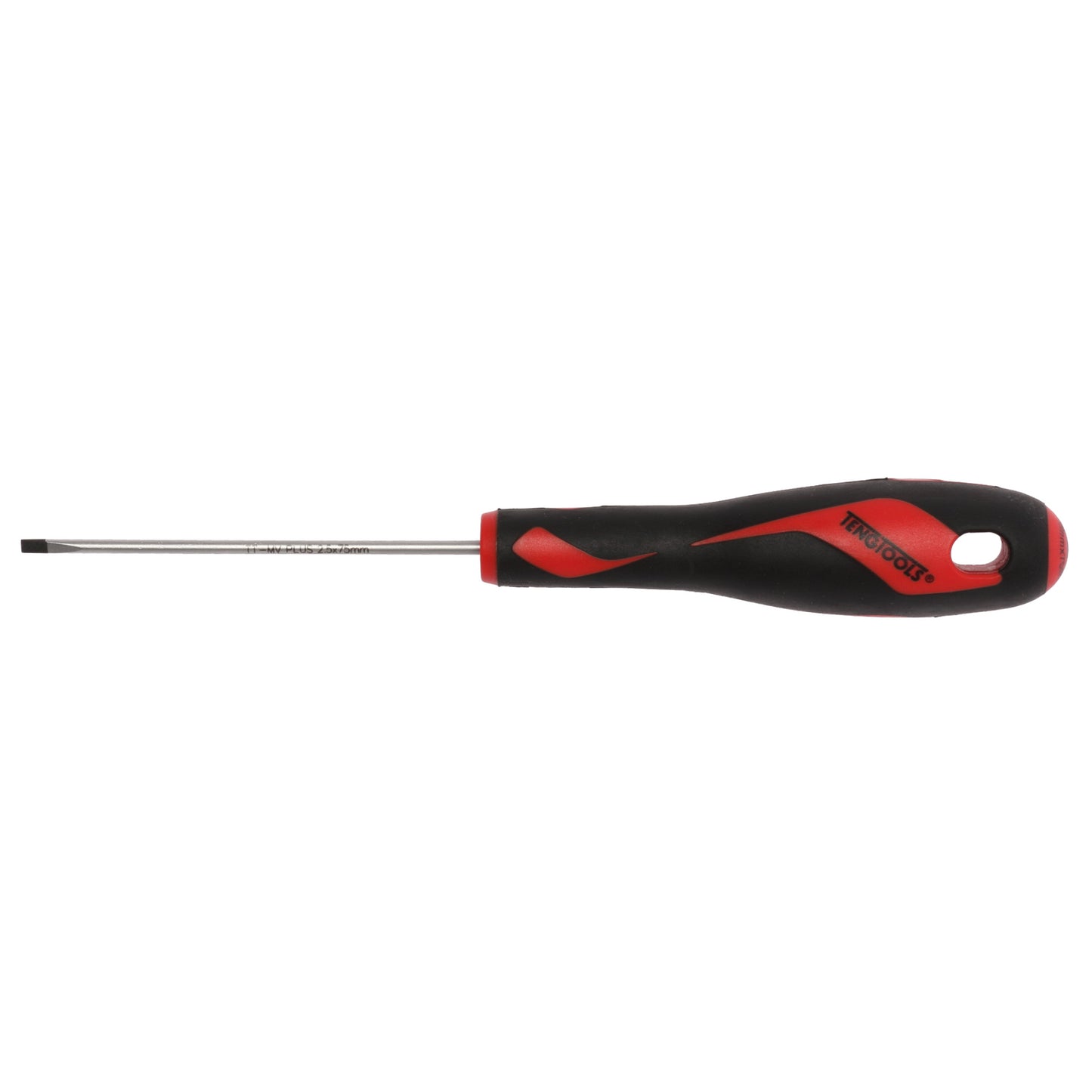 Teng Tools 2.5mm / 3/32 Inch x 75mm / 3 Inch Long Flat Type Slotted Head Screwdriver - MD915N