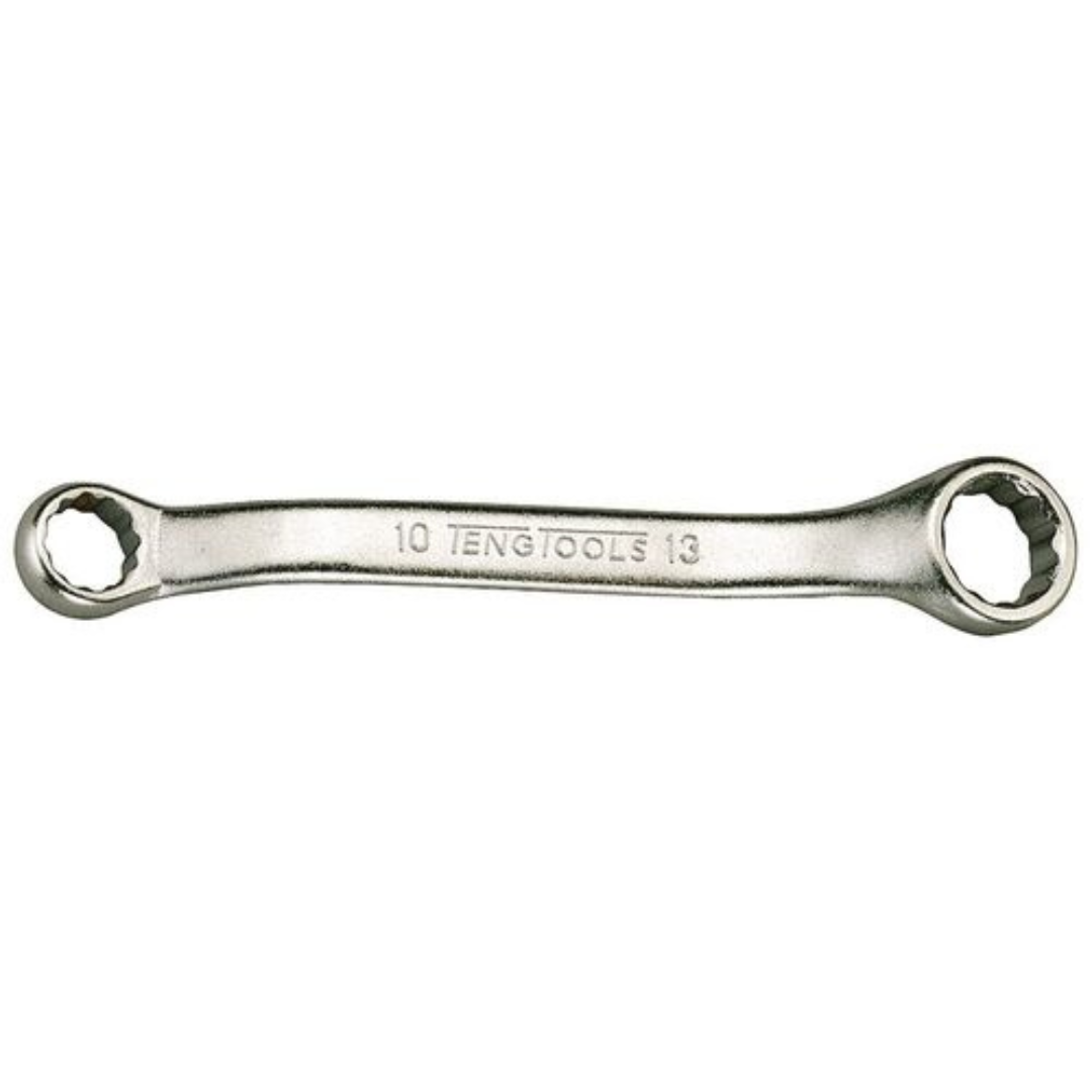 Teng Tools 10 x 13mm 'Rigger Jigger' Angled Compact Double Ring Rowing Wrench - 601013