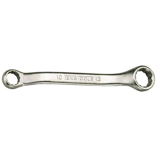 Teng Tools 10 x 13mm 'Rigger Jigger' Angled Compact Double Ring Rowing Wrench - 601013