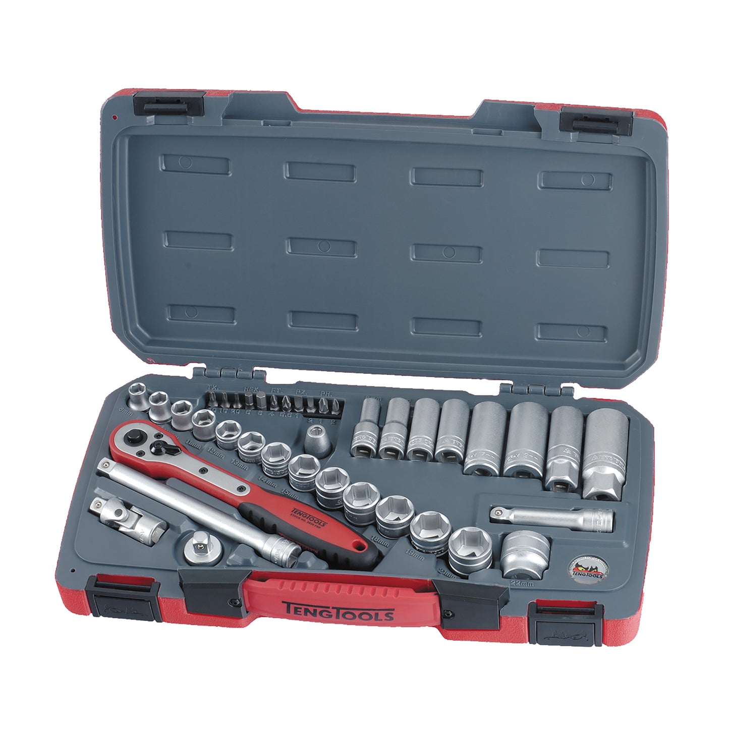 Teng Tools 96 Piece Mixed Drive Socket Set - T1221