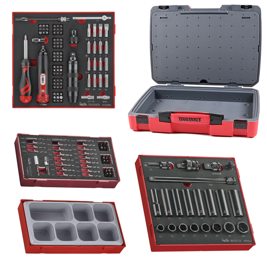 Teng Tools 166 Piece Impact Socket, Torque & Bit Foam Kit - TC-6T-19