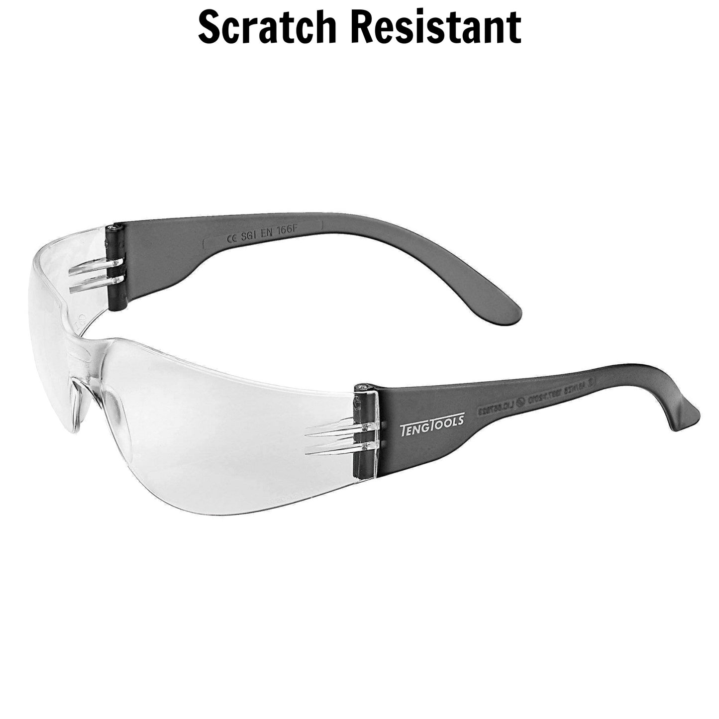 Teng Tools Scratch Resistant Safety Glasses With Clear Lenses & Side Protection - SG960A