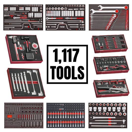 Teng Tools 1,117 Piece Ultimate Foam Monster Mega Master Tool Bundle (No Storage) - MONSTEREVATOOLS