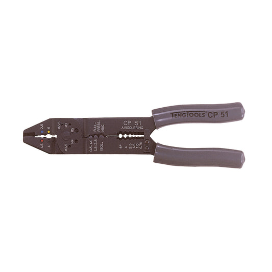 Teng Tools 9 Inch Professional Quality Crimping Pliers & Wire Stripper -CP51