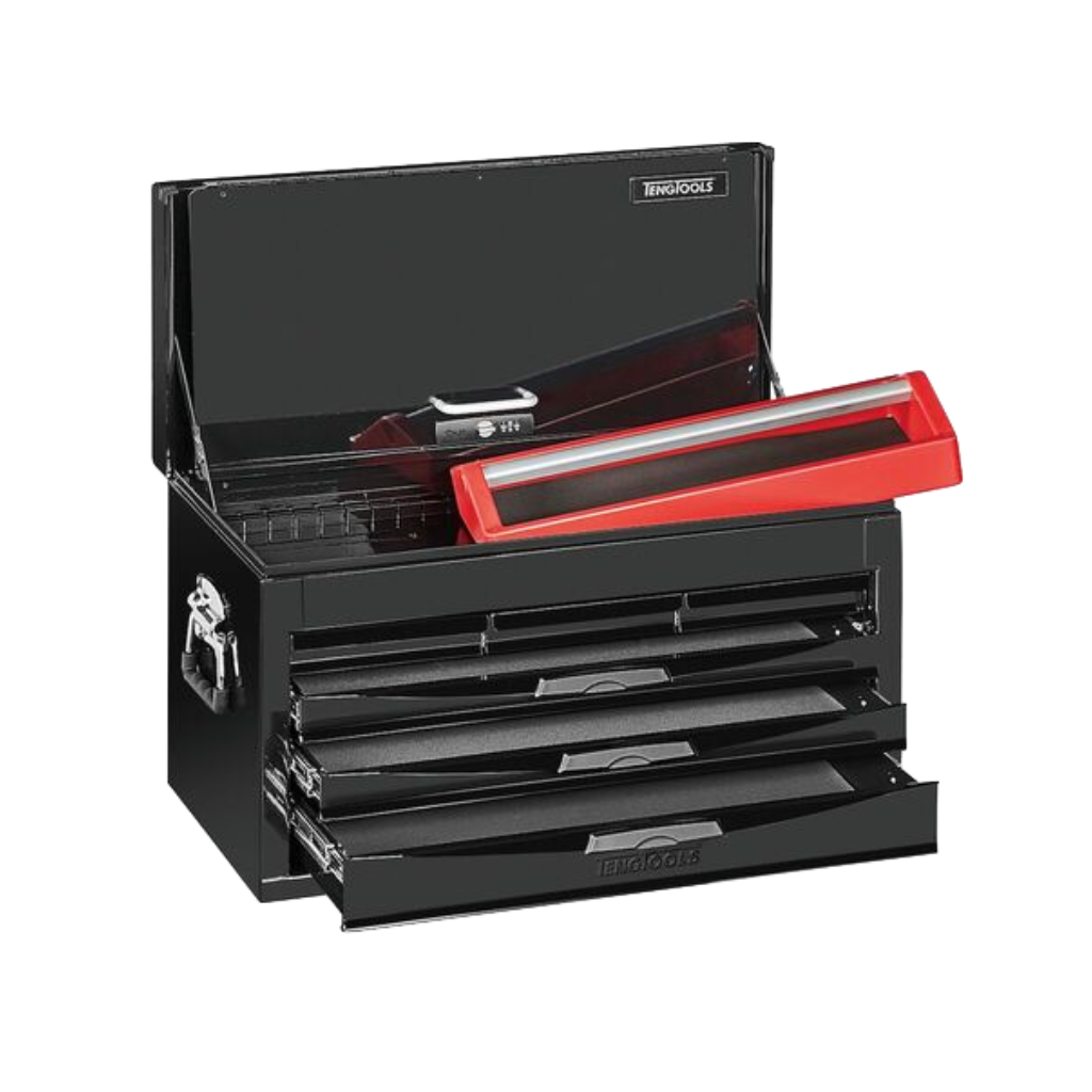 Teng Tools 246 Piece Complete Mixed Service Tool Kit With Black USA Tool Box  - TC806NBK-USA4