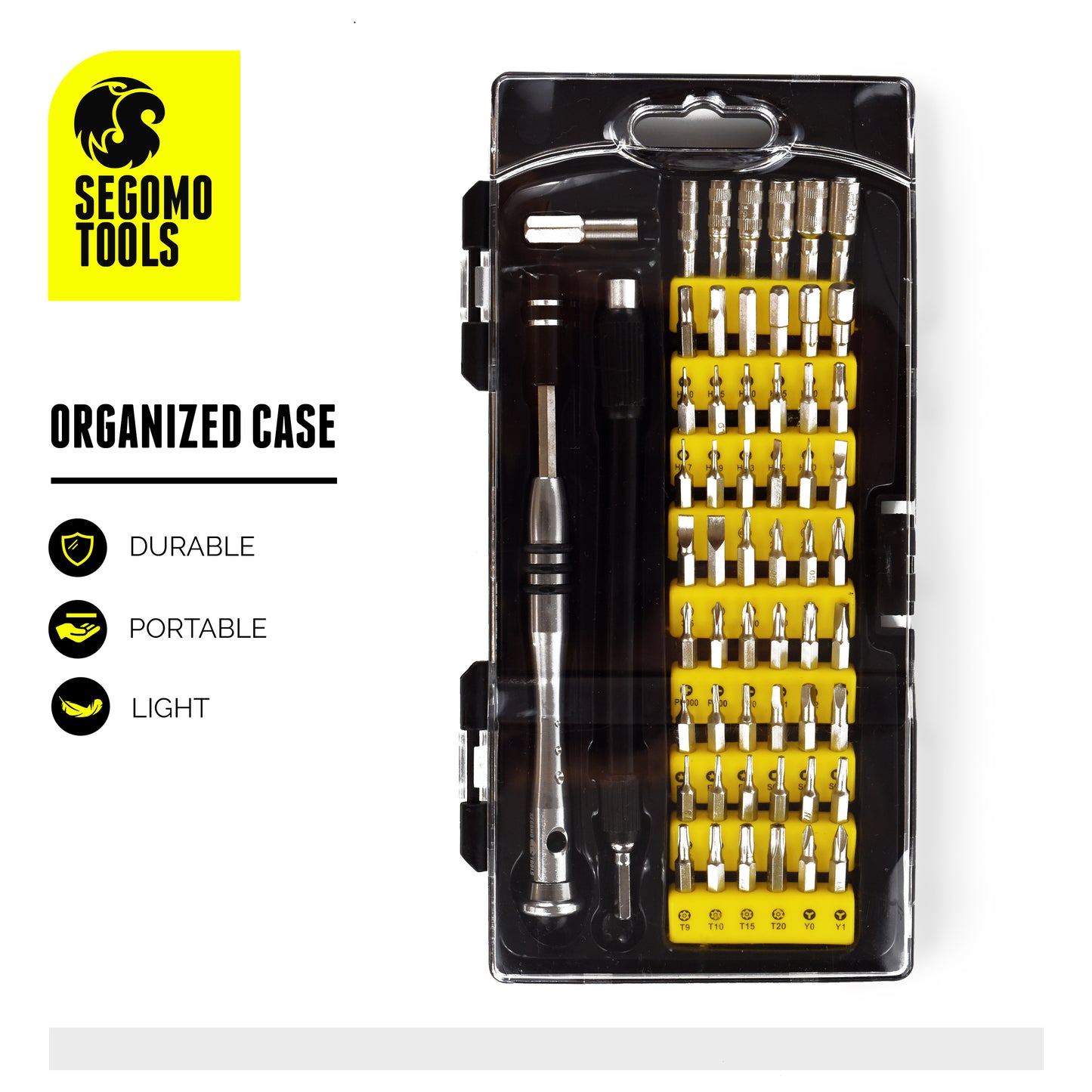 Segomo Tools 58 Piece Precision Electronics, Laptop, Cellphone, Jewelry Screwdriver Repair Kit-JWSD2