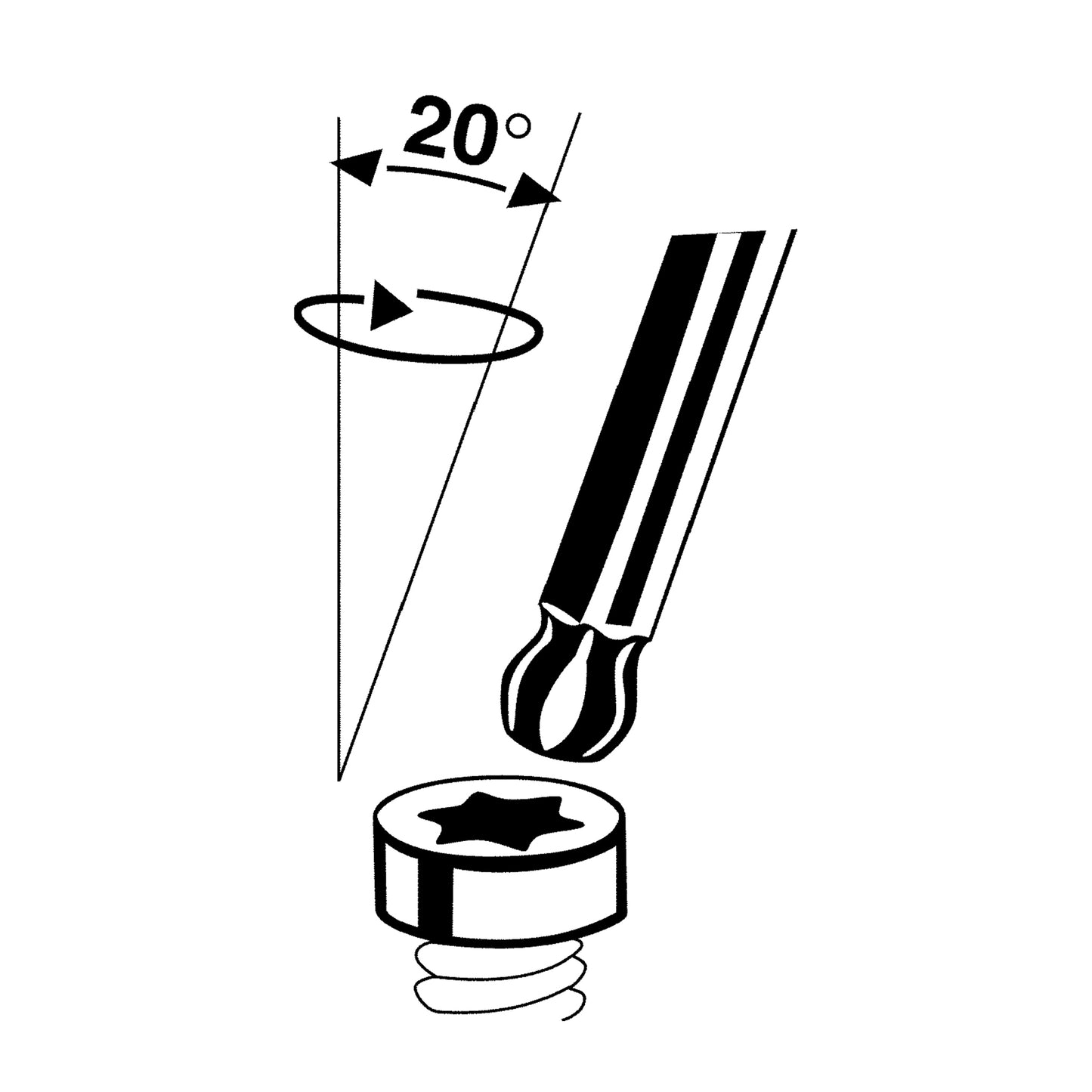 Teng Tools Jeu de 7 clés Torx (TX) à poignée en T avec extrémités TPX (TX10 à TX40) - TTTX7