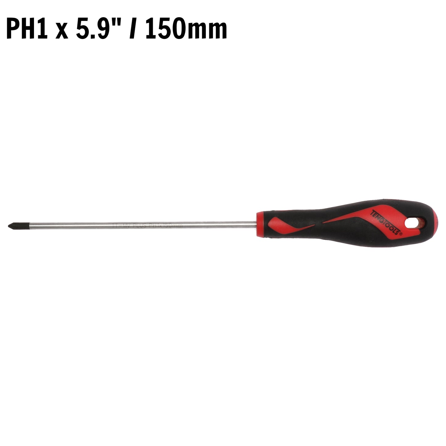 Teng Tools PH1 x 5.9 Inch/150mm Head Phillips Screwdriver + Ergonomic, Comfortable Handle - MD947N2