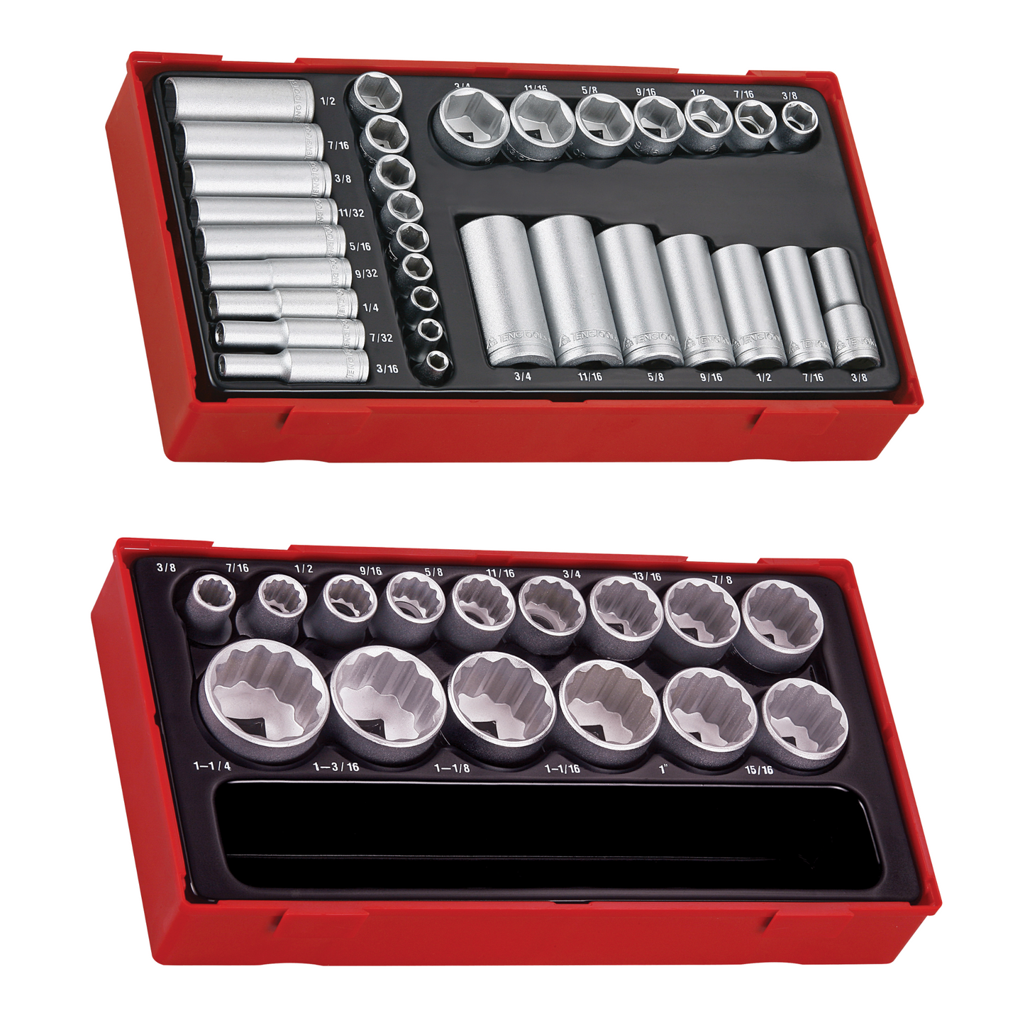 Teng Tools 140 Piece 16 Drawer SAE Series Tool Kit - SERIES140SAESTACK