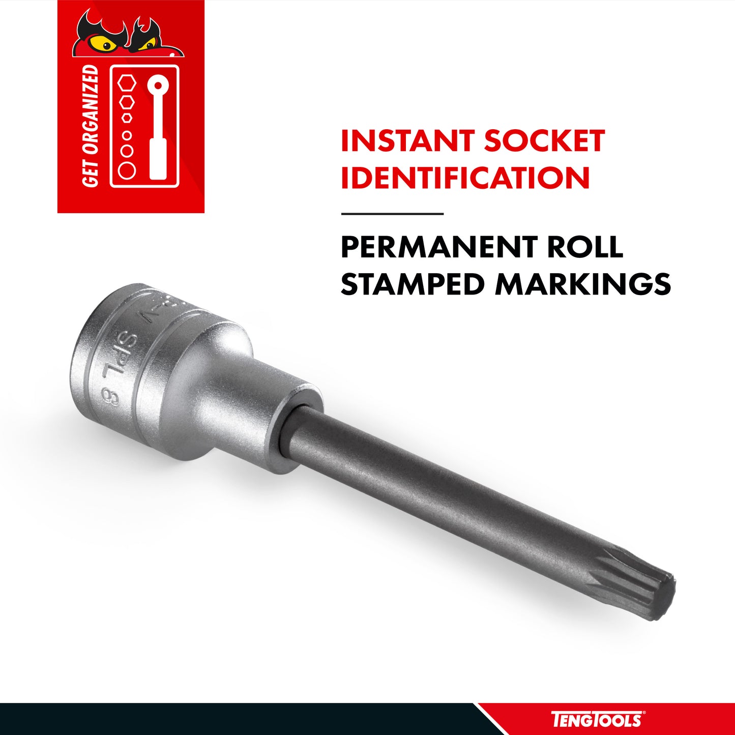 Teng Tools XZN Triple Square Spline 1/2 Inch Drive Chrome Vanadium Sockets