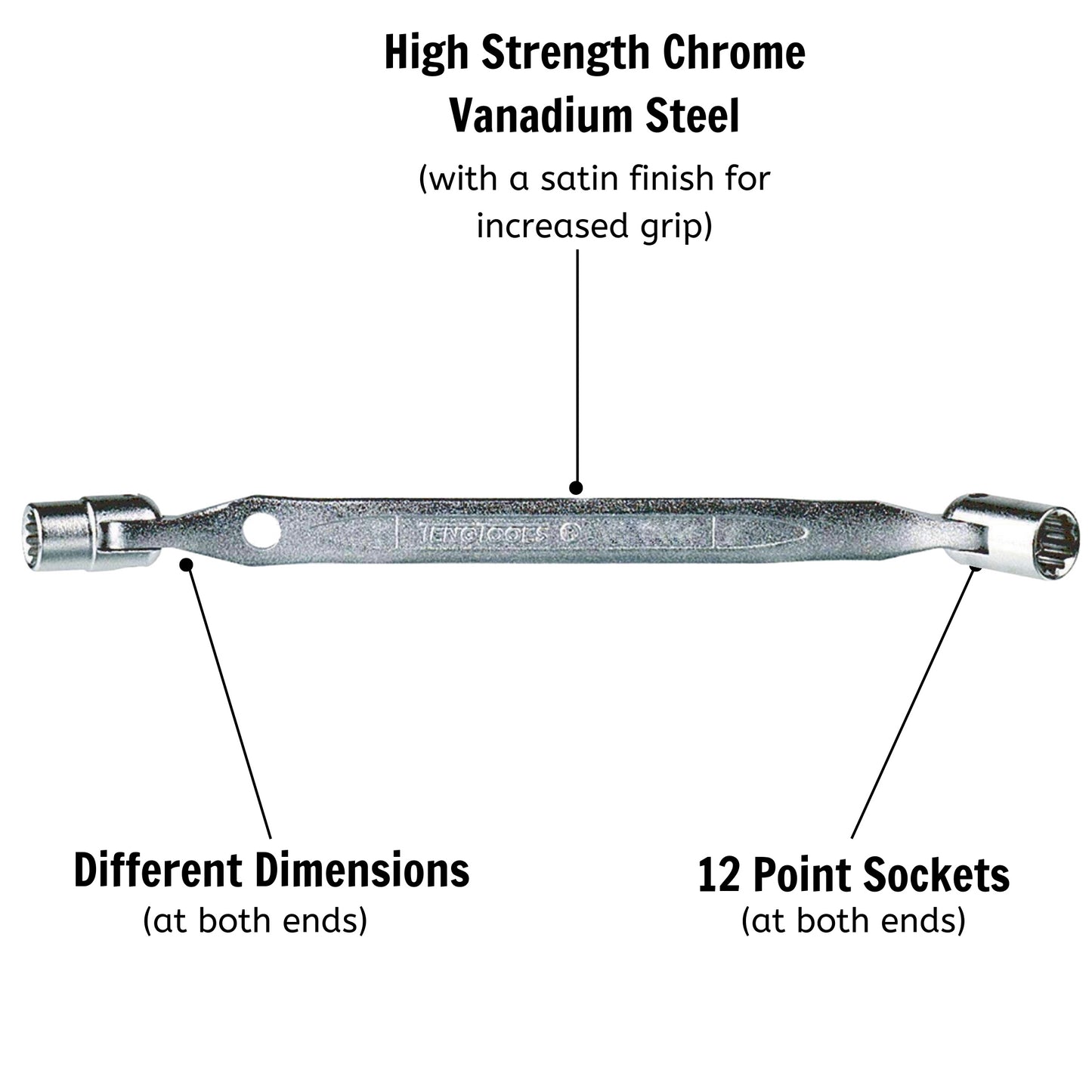 Teng Tools Double Flex Box End Wrenches