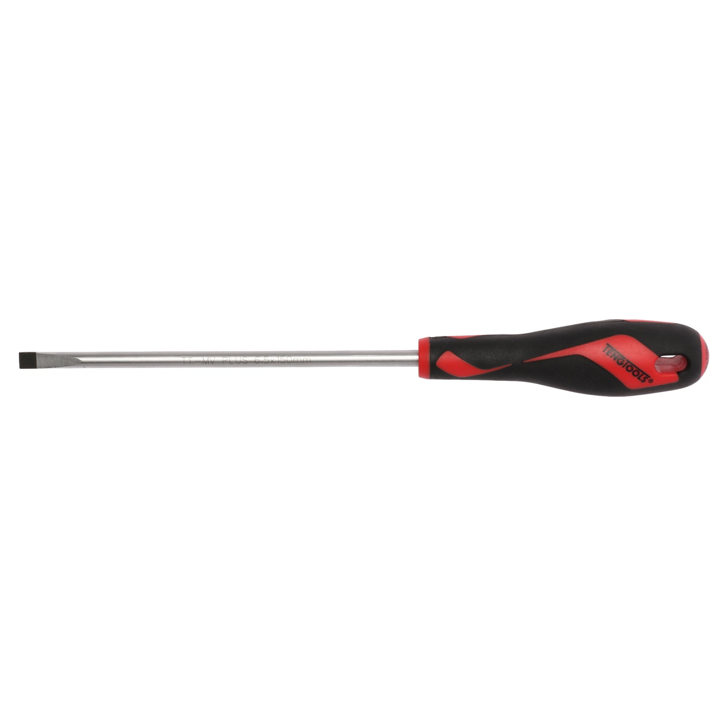 Teng Tools 6.5mm / 1/4 Inch x 150mm / 5.9 Inch Long Flat Type Slotted Head Screwdriver - MD928N5