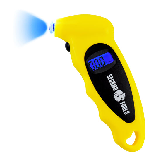 Segomo Tools 150 PSI 4 Setting Digital Tire Air Pressure Gauge (For Bicycles, Cars, Trucks) - DTG01