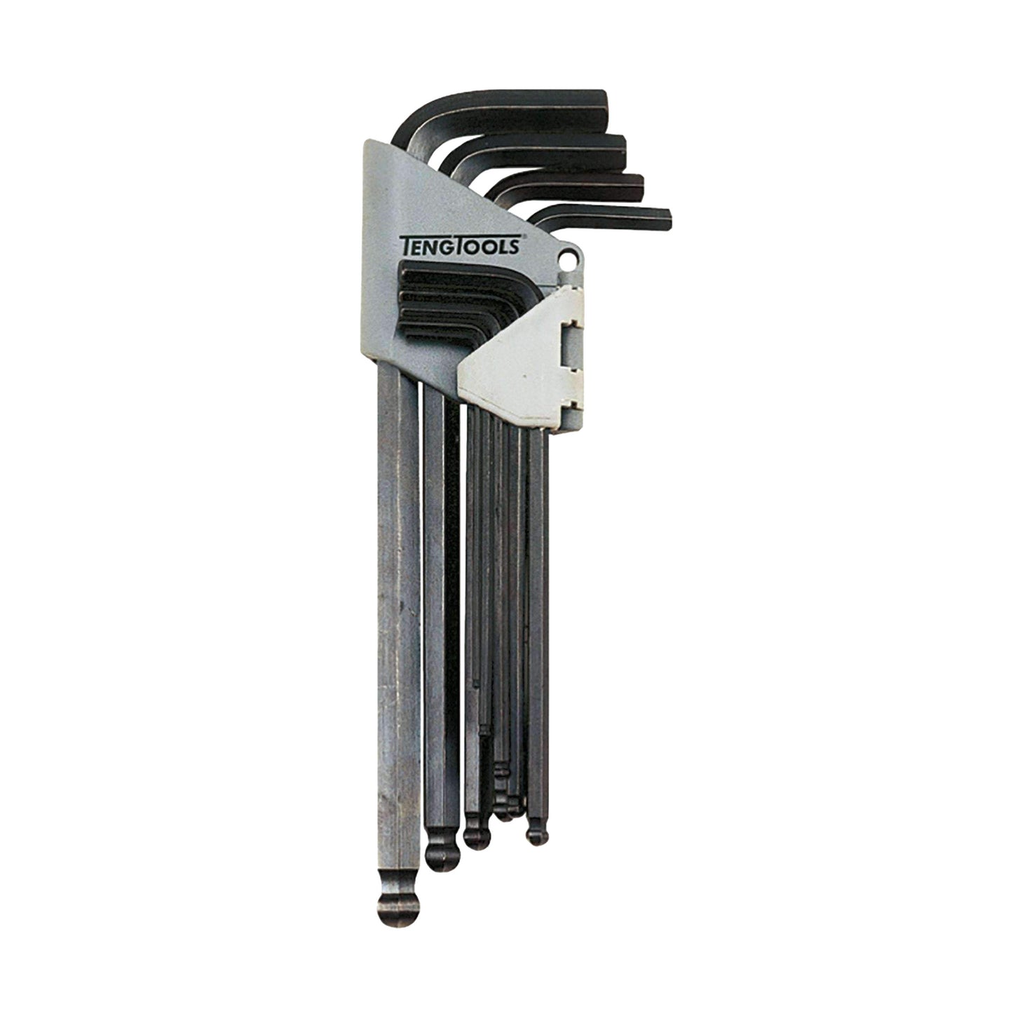 Teng Tools 9 Piece Black SAE Ball Point Hex Key / Allen Wrench Set (5/64 Inch - 3/8 Inch) - 1479AF