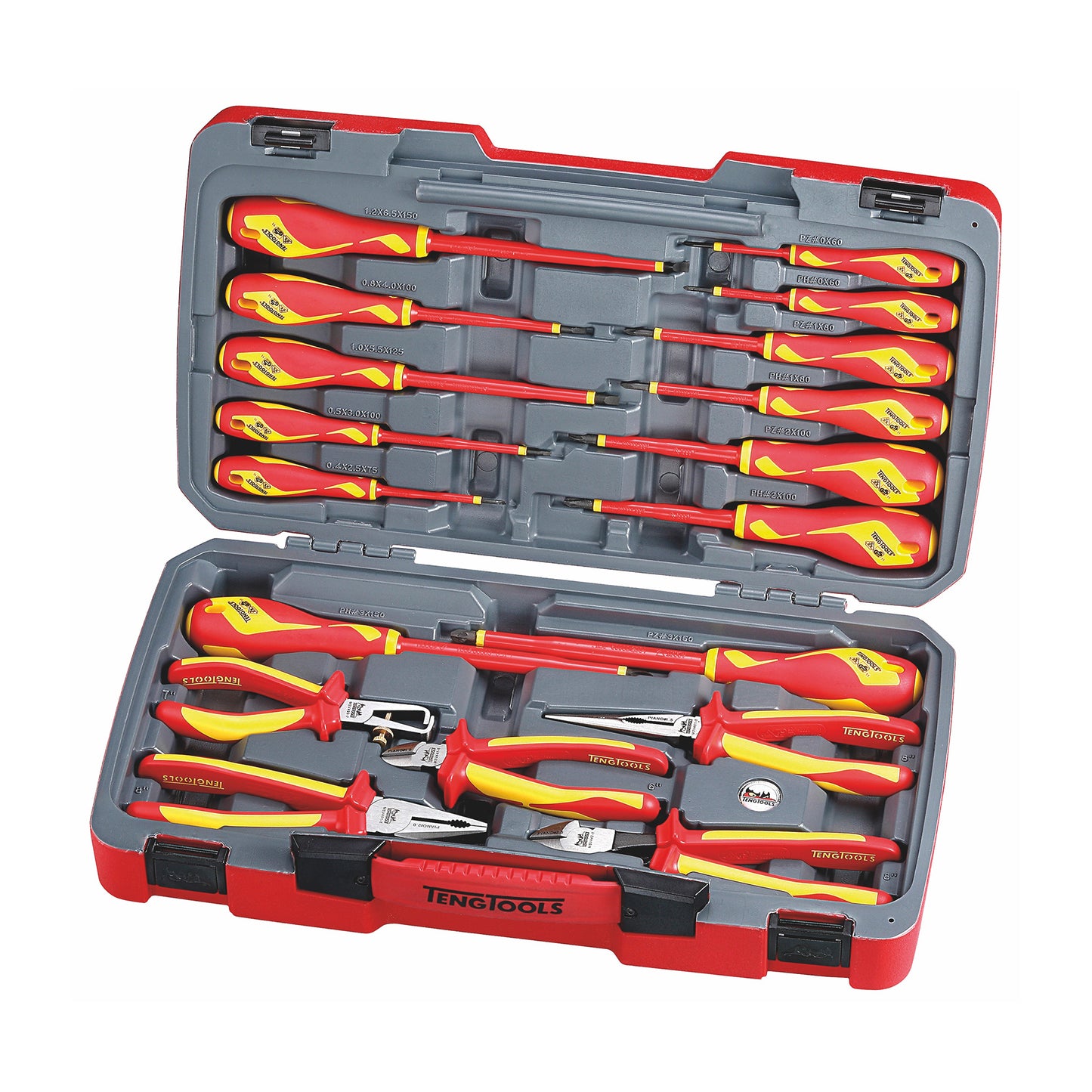 Teng Tools 18 Piece Pliers And Screwdriver 1000 Volt Tool Set - TV18N