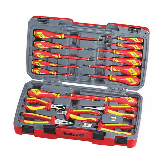 Teng Tools 18 Piece Pliers And Screwdriver 1000 Volt Tool Set - TV18N