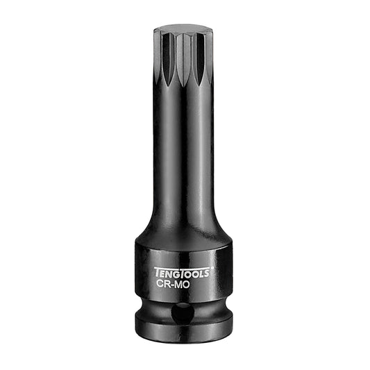 Teng Tools XZN Triple Square 1/2 Inch Drive 3.1 Inch Long Chrome Molybdenum Spline Impact Bit Sockets