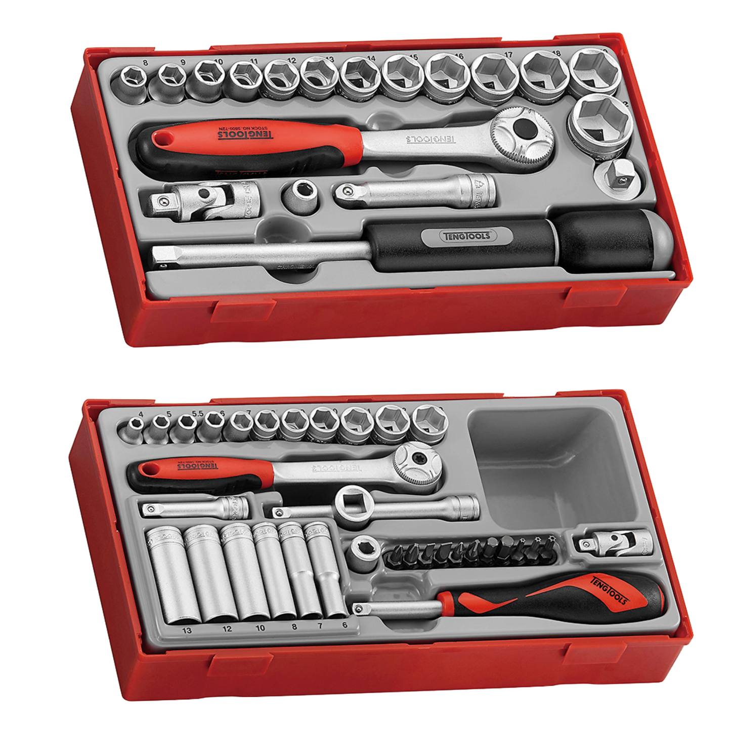 Teng Tools 135 Piece 16 Drawer Metric Series Tool Kit - SERIES135MSTACK