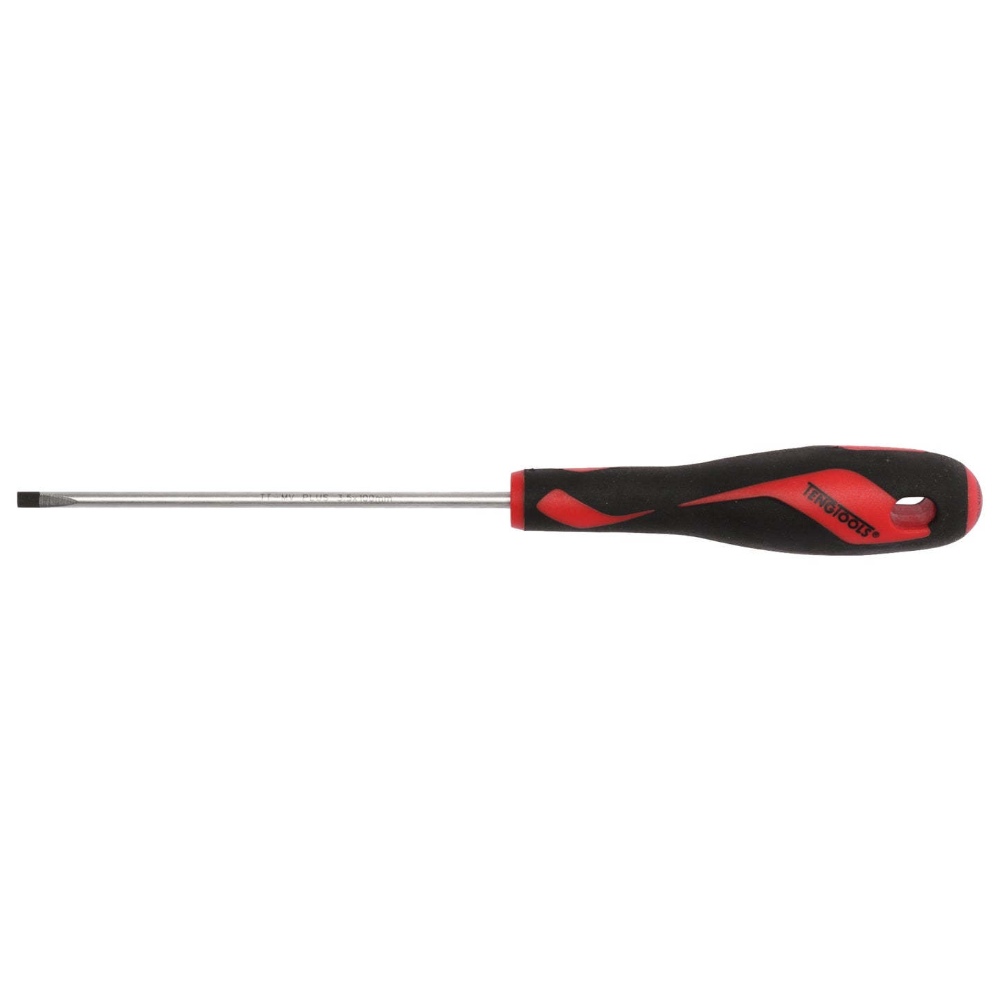 Teng Tools 3.5mm / 9/64 Inch x 100mm / 3.9 Inch Long Flat Type Slotted Head Screwdriver - MD916N1