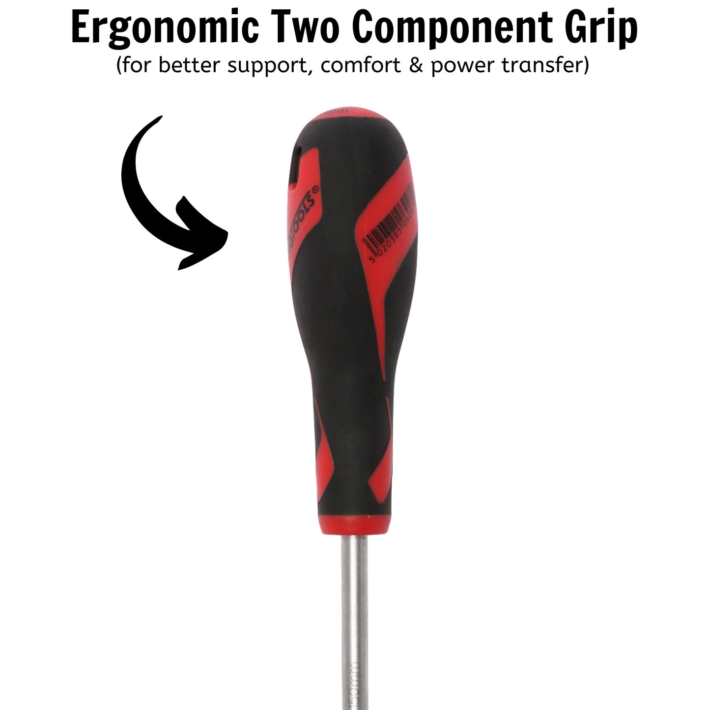 Teng Tools PH3 x 5.9 Inch/150mm Head Phillips Screwdriver + Ergonomic, Comfortable Handle - MD949N