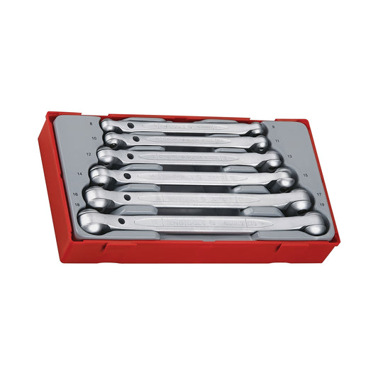 Teng Tools 6 Piece Double Flex Metric Wrench Set 8 to 19mm - TT6506