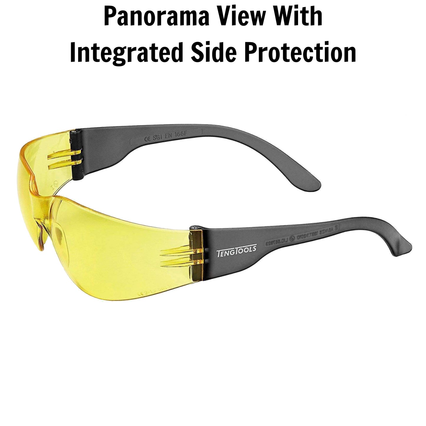 Teng Tools Anti Fog, Scratch Resistant Safety Glasses With Yellow Lenses & Side Protection - SG960Y