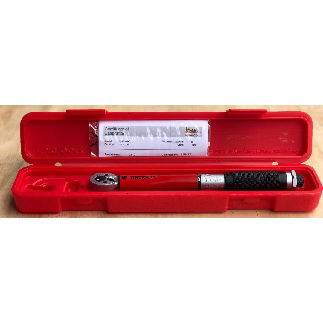 Teng Tools 1/4 Inch Drive Torque Wrench 40-250in-lb - 1492UAG-E