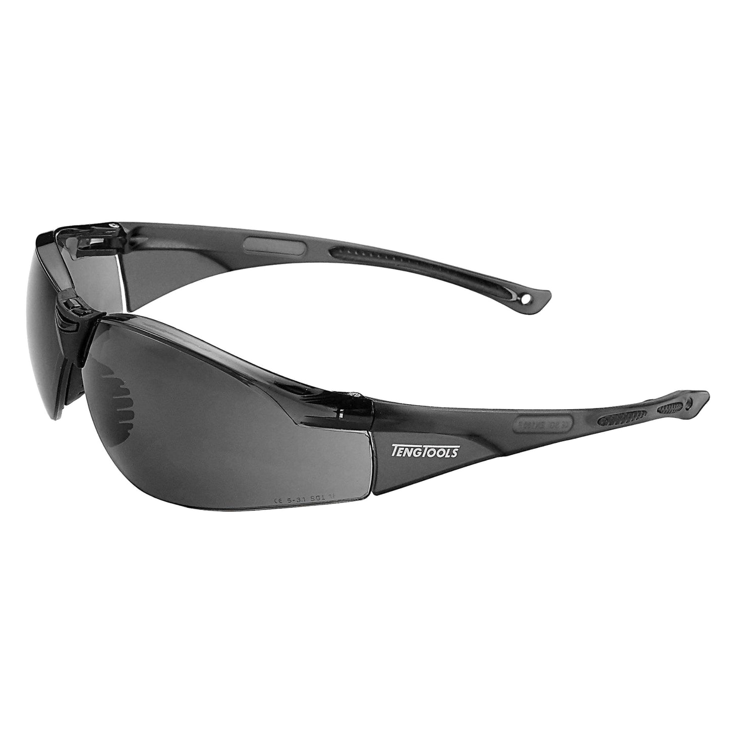 Teng Tools Anti Fog, Scratch Resistant Sports Inspired Safety Glasses With Grey Lenses - SG713G