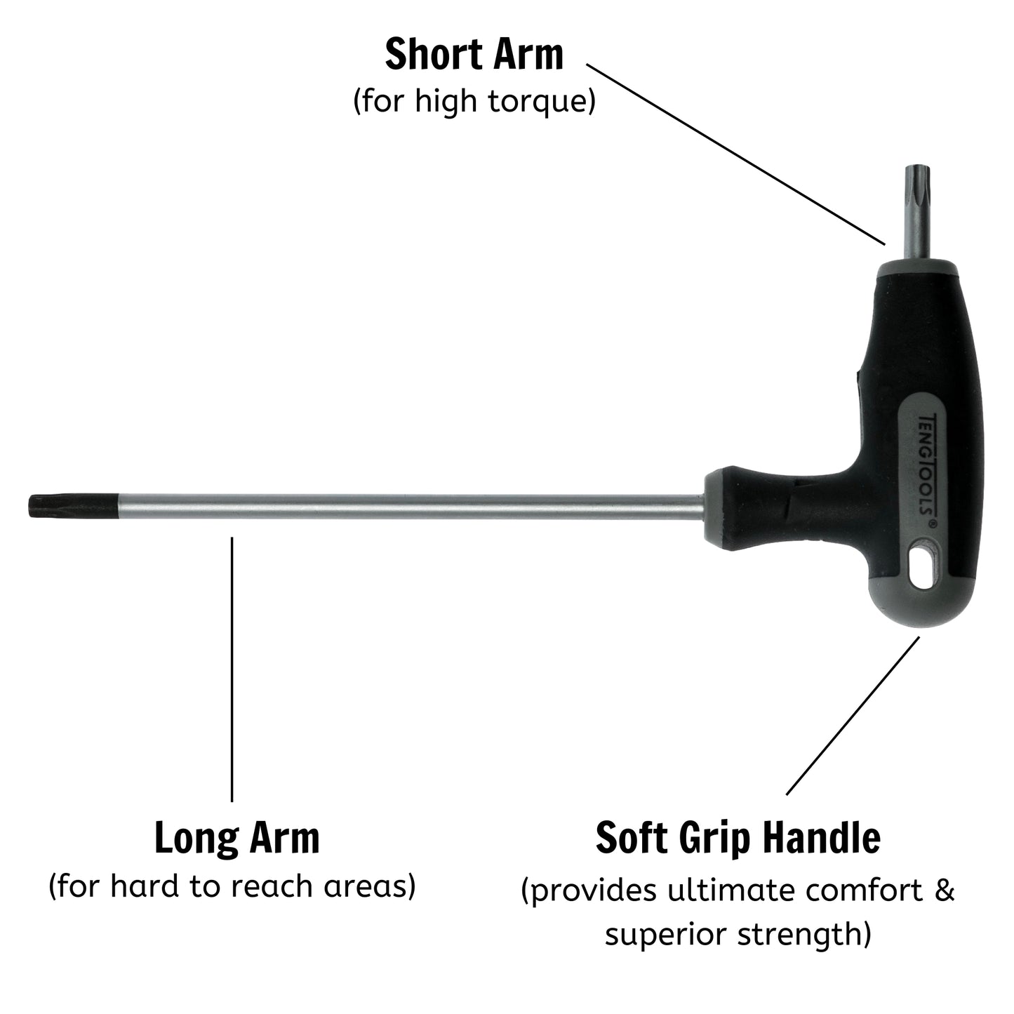 Teng Tools T Handle TX/TPX Key Wrench Driver