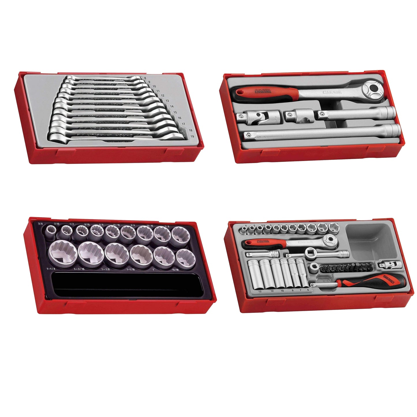 Teng Tools 184 Piece Complete Mixed Service Tool Kit With Free Tool Box  - TC806SV-KIT1