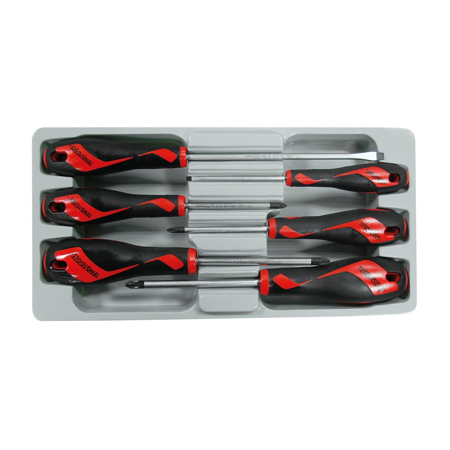 Teng Tools 6 Piece Screwdriver Set (Flat, PH, PZ) - MD906N