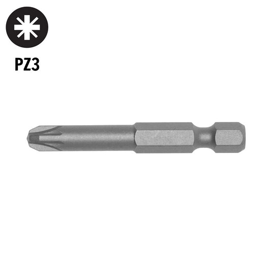 Pozi PZ Bits 25mm & 50mm long in packets of 10 Pieces