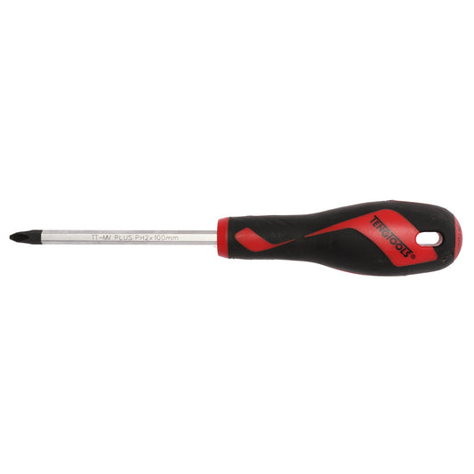 Teng Tools PH2 x 3.9 Inch/100mm Head Phillips Screwdriver + Ergonomic, Comfortable Handle - MD952N