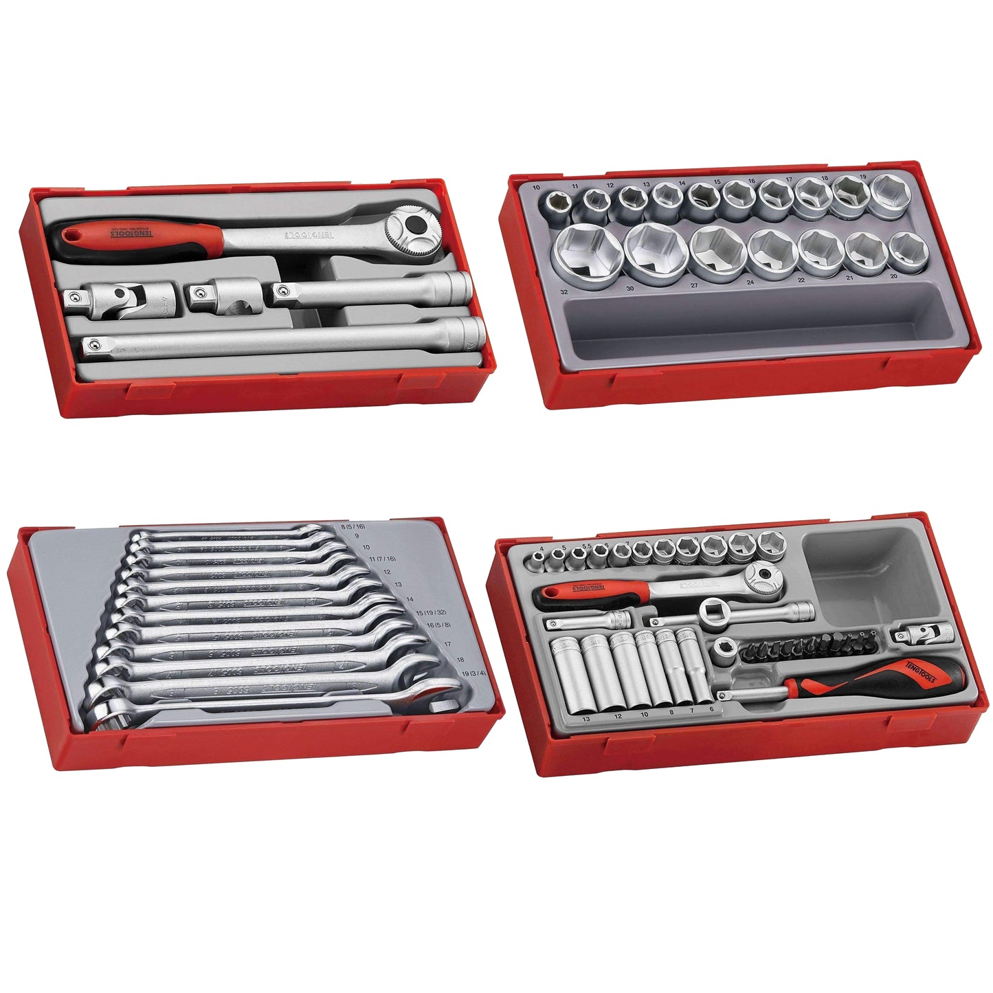 Teng Tools Kit complet d'outils de service mixte de 173 pièces avec boîte à outils gratuite - TC806SV-KIT3 