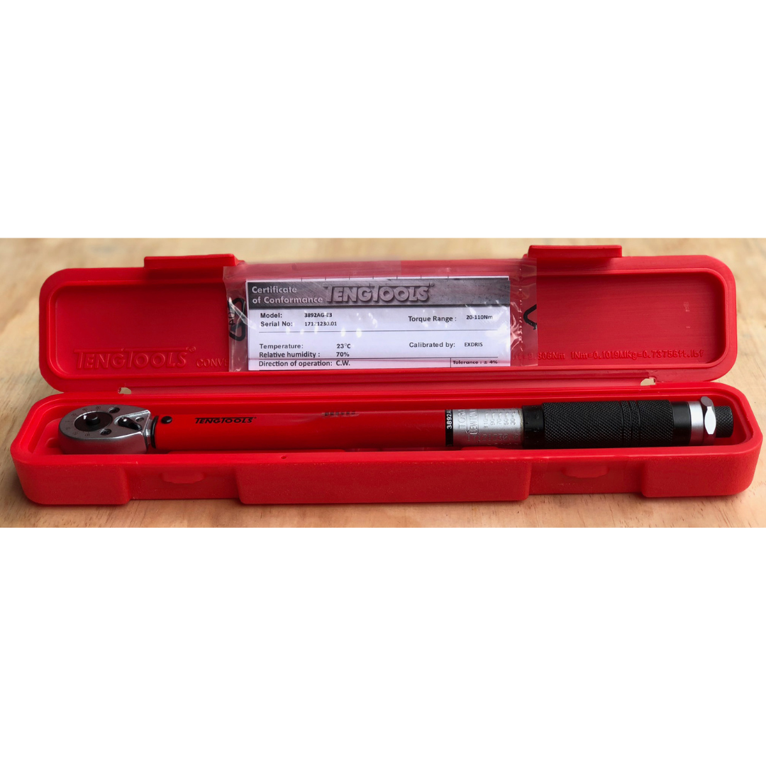 Teng Tools 3/8 Inch Drive Torque Wrench 15-80ft-lb - 3892UAG-E3