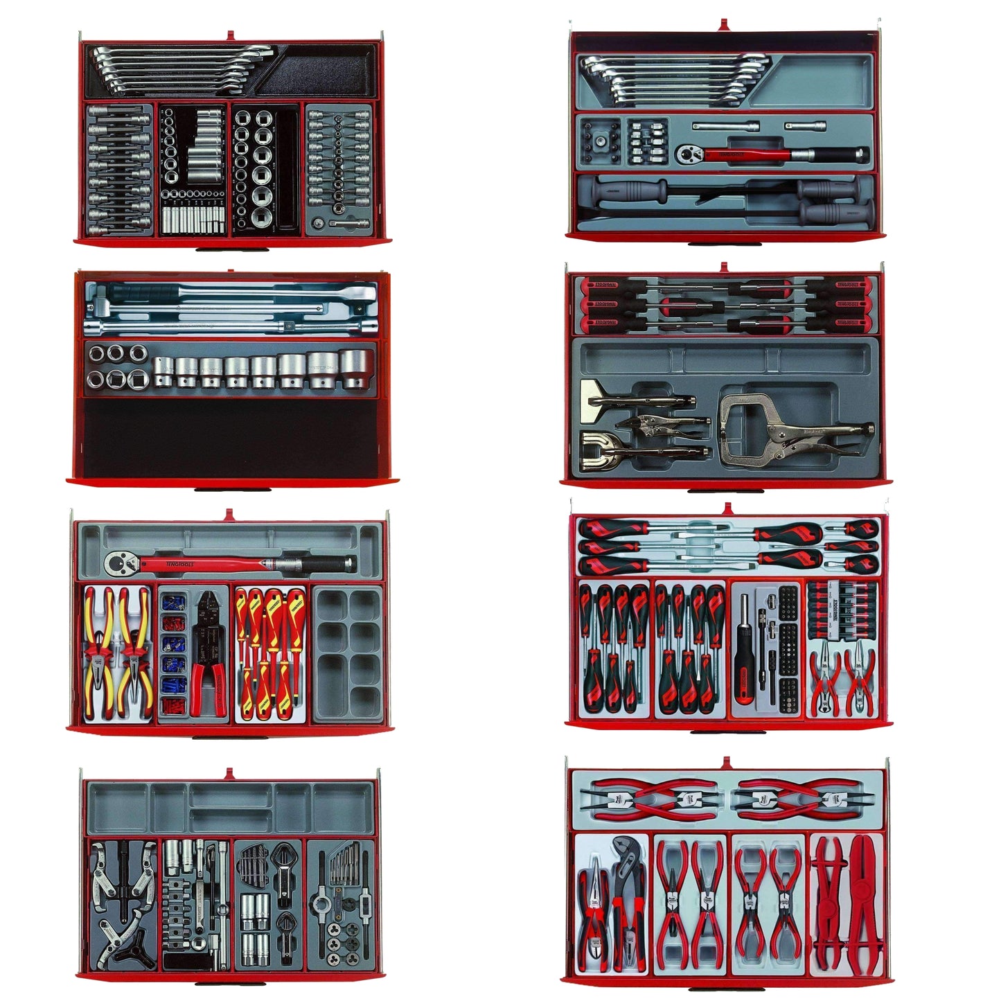 Teng Tools Kit d'outils à main mixtes Mega Master 1001 pièces - TCMM1001N