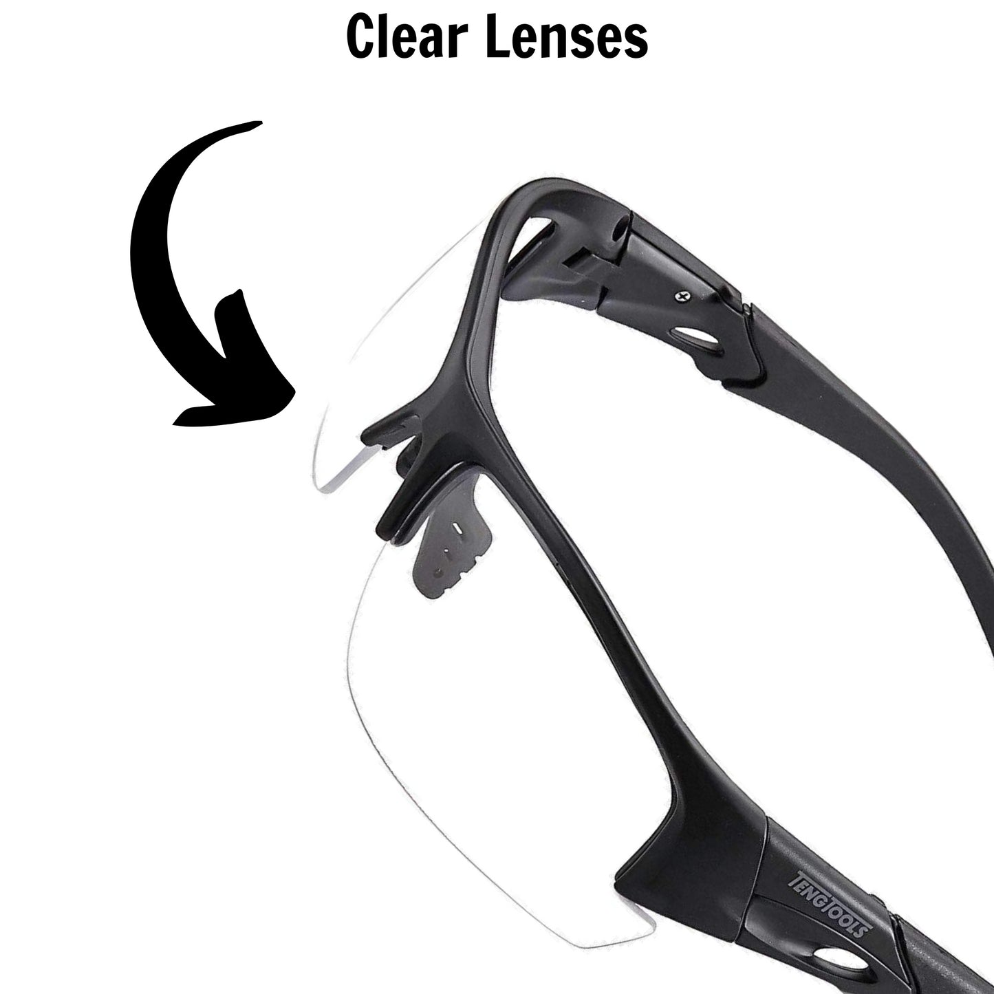 Safety Glasses with Clear Lenses EN166 Class 1FT